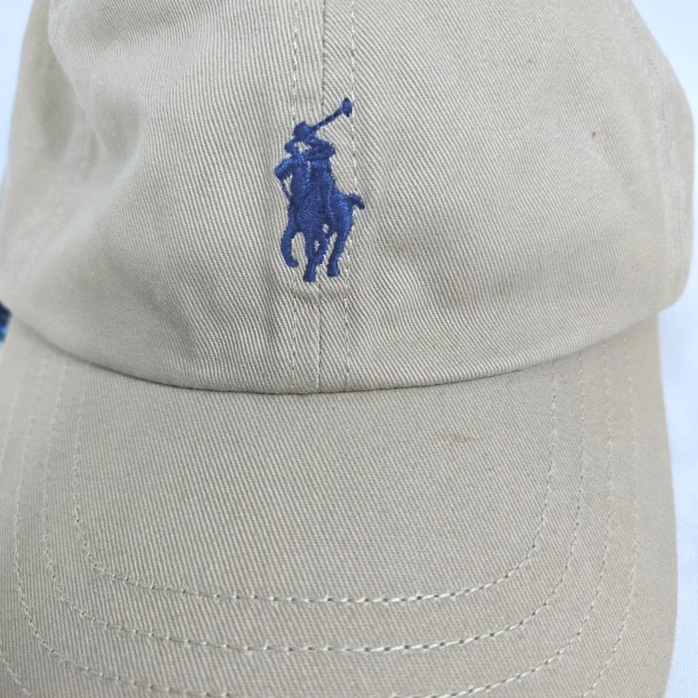 Polo Ralph Lauren Big Boy Tan 100% Cotton Classic Sport Baseball Cap Preppy 2-4T